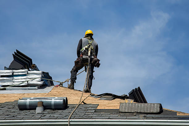 Professional Flat Roof Repair technician working in Beasley, TX